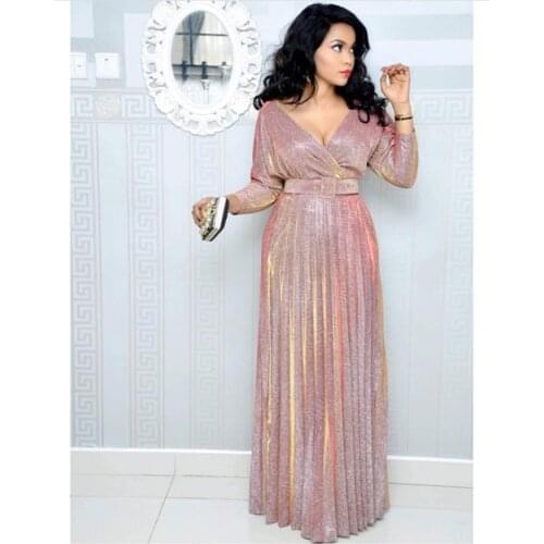 Bronzing Pleated Muslim Arabic Islamic Dubai Kaftan Dress Moroccan FOIL GOLD Ruffle Morocco Abaya Robe Musulmane Longue