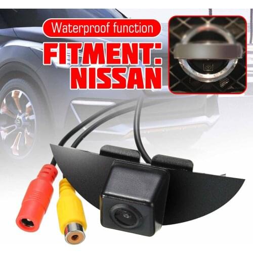 CCD car front view camera logo IP68 for Nissan X-Trail Tiida Qashqai Livina fairlady Pulsar Cube Armada Frontier Murano