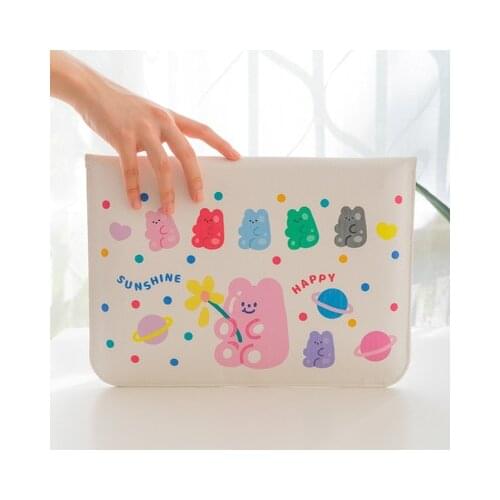 Tablet Case Cartoon Bear Laptop Bag Sleeve Case Cover For Ipad Macbook 13 inch Cute Computer Notebook Ipad Hand Bag