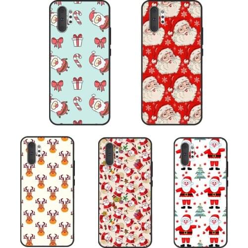 Christmas Santas Deer Collage For Samsung Galaxy S20 FE S8 S9 S10 Plus S10e Note 10 Plus Note 20 S21 Ultra Phone Case