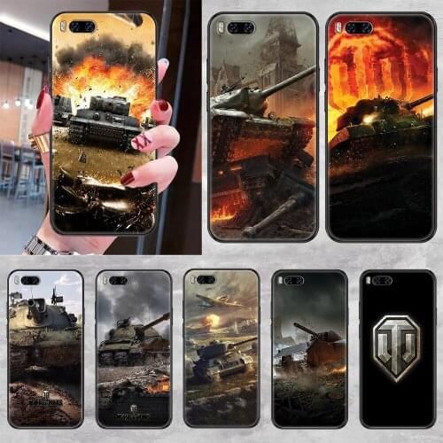 World of tanks Phone case For Xiaomi Mi Max Note 3 A2 A3 8 9 9T 10 Lite Pro Ultra black silicone bumper art coque tpu Etui