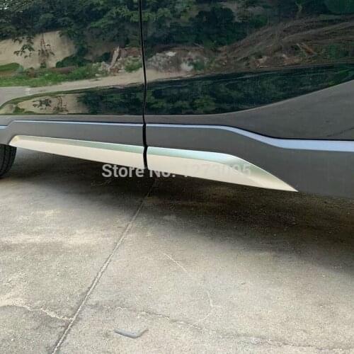 For Subaru Forester 2018 2019 ABS Matte Side Door Body Molding Trim Protector Guard Cover Sticker Exterior Car Styling Accessory