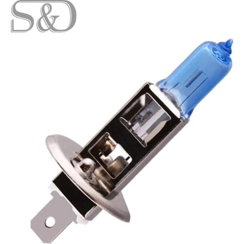 H1 55W 12V Super Bright White Fog Lights Halogen Bulb High Power Car Headlight Lamp Car Light Source parking auto D020