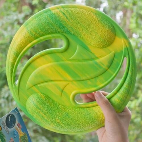 Parent-child Interactive Sports Safety Creative Fly Plate Circular EVA Soft Disc Game Outdoor Sports Flying Toy Saucer Kids Gift