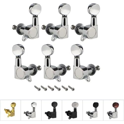 FLEOR 6pcs Electric Guitar String Tuning Keys Pegs Tuners Machine Heads 3L3R/6L/6R Choose Guitar Accessories Parts