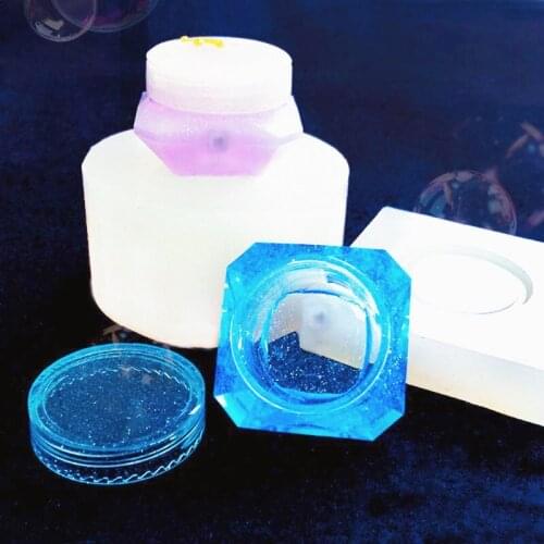 DIY Round Silicone Storage Box Mold Resin Mould Jewelry Casting Craft Handmade DIY Accessories Jewelry Making Tools