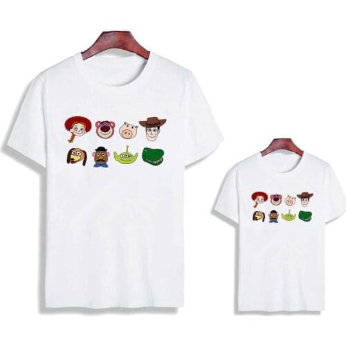 Summer Baby Girl Boy Brothers and Sisters Parents' T-shirt Fashion Print T Shirt Harajuku Casual Tshirt Unisex Family Clothes