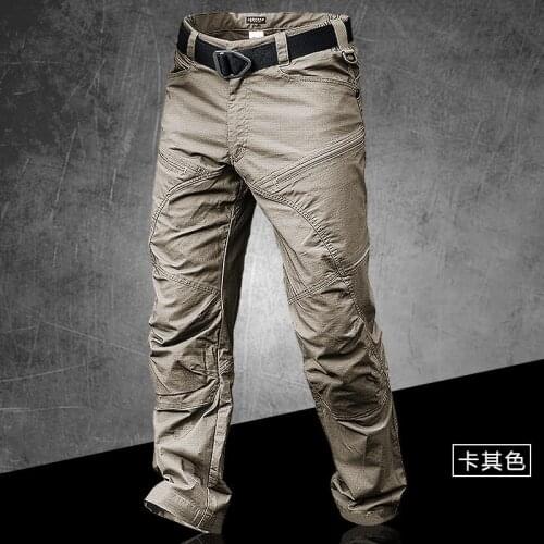 Spring Autumn Male Outdoor Army Fans Climbing Hiking Waterproof Slim Breathable Tactical Training Pants Overalls Cargo Trousers