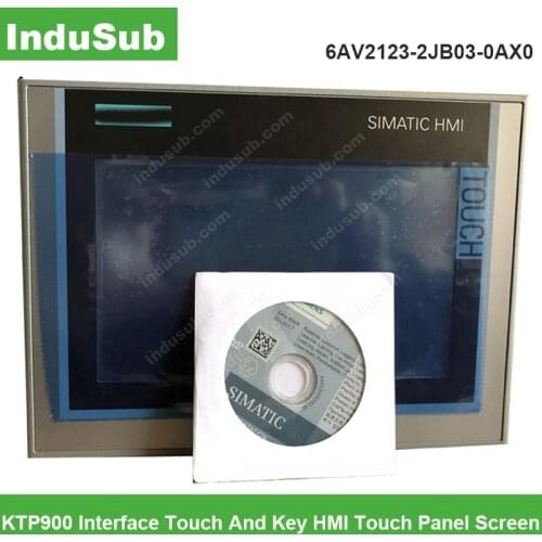 Original HMI 6AV2123-2JB03-0AX0 KTP900 Interface Touch And Key HMI Touch Panel Screen