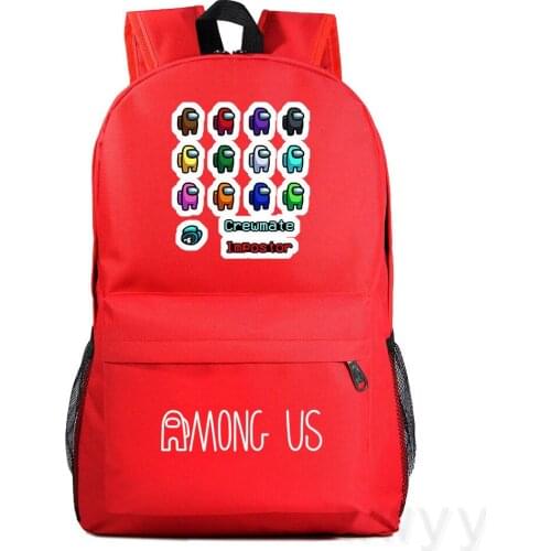 Video Game Among Us backpack Men Women Travel Backpack Laptop Bags Boys Girls School Bag Unisex Cartoon Rucksack Knapsack