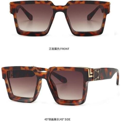 KAPELUS Designer sunglasses NEW Brown square sunglasses Retro double gold-plated sunglasses
