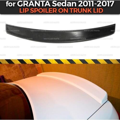 Lip spoiler on trunk lid for Lada Granta Sedan 2011-2017 ABS plastic sport style car styling accessories decoration aero dynamic