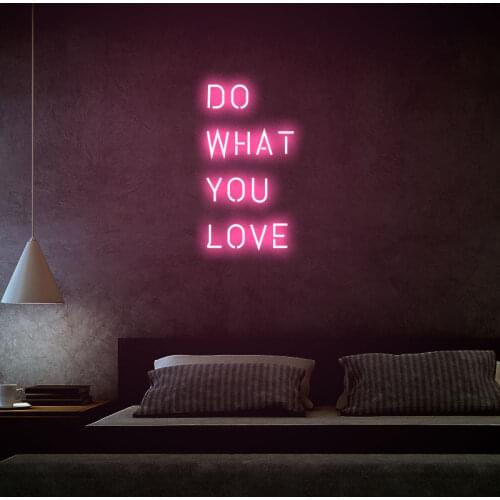 "Do What You Love" Led Neon Sign Party Decoration Light Decor Bedroom Custom Led Wall Art Romance Wedding