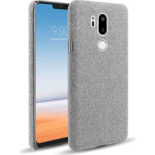 Cloth Cases For LG G7 ThinQ Case Slim Retro Cloth Hard Cover For LG G7 6.1" LM-G710, LM-G710N, LM-G710VM, G710, SM-G710 Coque