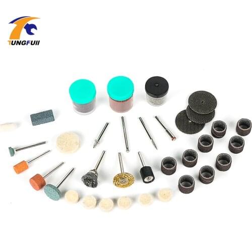 Tungfull 105pcs Dremel Accessories For Rotary Tools 3000 4000 Polishing Grinding Cutting Power Tool Accessories For Mini Drill