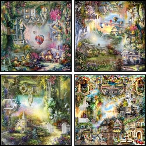 Counted Cross Stitch Kits Needlework Embroidery - Crafts 14 ct Aida DMC Color DIY Arts Handmade Home Decor - Home Collection