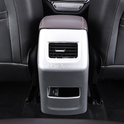 For Changan CS35 Plus 2018-2020 Car Interior Rear Row Anti-kick Board Air Condition Outlet Vent Panel Cover Trim Car Accessories
