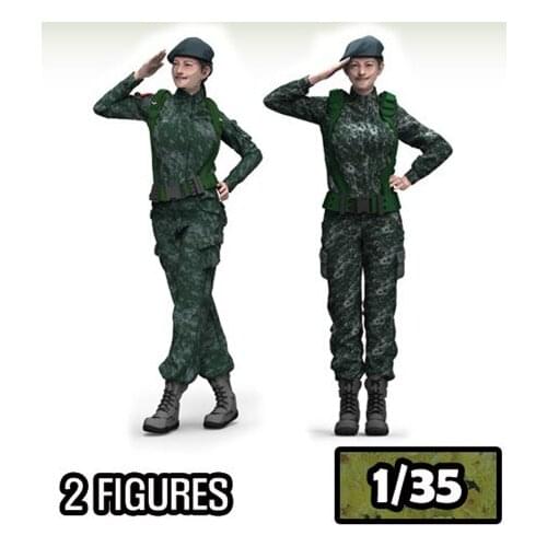 1/35 Resin Model Figure GK ,2 Figure , Unassembled and unpainted kit