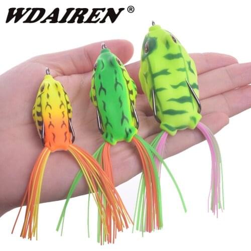 1Pcs 6g 9g 12g Top Water Ray Frog Shape Hooks soft Frog Minnow Crank Wobbler for Fly Fishing Soft Tube Bait Japan Fishing Tackle