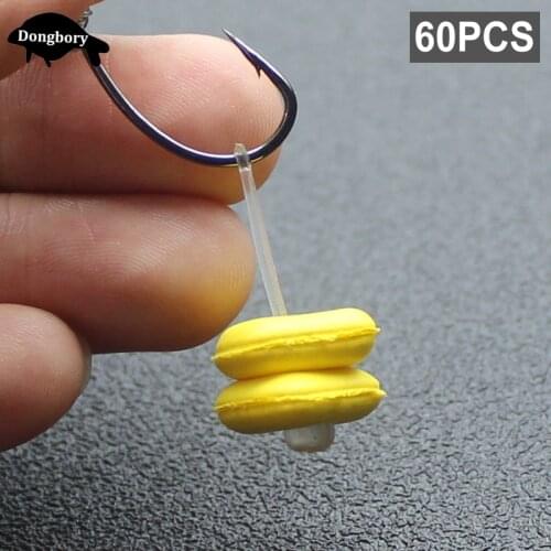 10Frame=60PCS Carp Fishing Accessroeis Carp Bait Inserts Bait Stops Pop Up Boilies Stoppers for Fishing Hair Rig Boilies Inserts