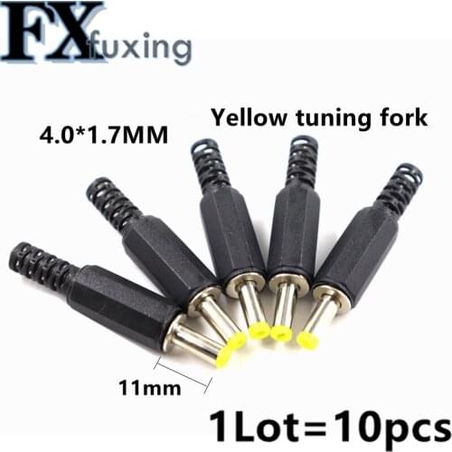 10Pcs 4.0*1.7 DC Plug Male Electrical Socket Outlet DC Outlet 4.0X1.7MM 4.0*1.7mm Portable plug DVD/EVD DC Welding Type Male New