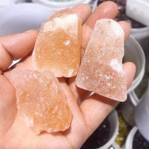 100G Natural yellow salt ore gem polished crystal rough crystal gem mineral home tabletop aquarium decor