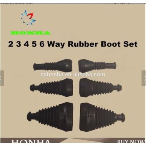 100pcs/lot 2 3 4 5 6 Way/Pin Superseal AMP/Tyco Rubber Waterproof Boots/Sleeve Connectors
