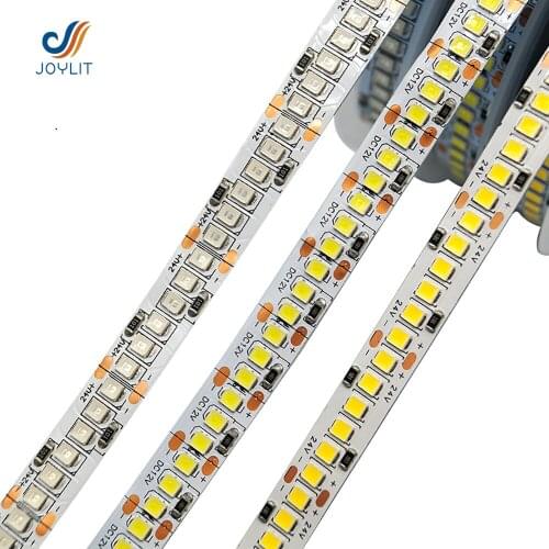 5m/lot IP44 DC 12V 24V LED Strip 2835 240/m High Brightness Flexible 3000K 5000K Nature White Light For Room 50 Ft