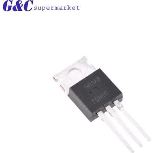 5 PCS FQP70N10 70N10 TO-220 70A 100V N-Channel Field Effect MOS Tube diy electronics