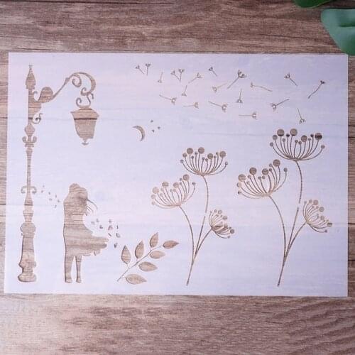 A4 29cm DIY Mandala Layered Templates Wall Painting Scrapbooking Coloring Embossed Decorative Card for Album Template