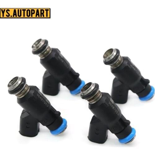 4pcs/lot 96487553 Car Fuel Injector Nozzle Fit For Chevrolet Aveo Aveo5 06-08 Pontiac Wave 05-08 Wave5 05-07 1.6L FJ1023