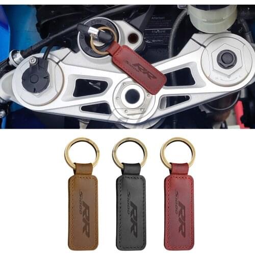 Motorcycle Keychain Cowhide Key Ring Case for BMW Motorrad S1000RR S1000 RR
