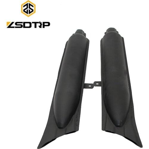ZSDTRP 1 pair left & right KC750 Steel fishtail type motorcycle mufflers case for BMW M1 M71 R12 R71 Ural 24HP 32HP engine