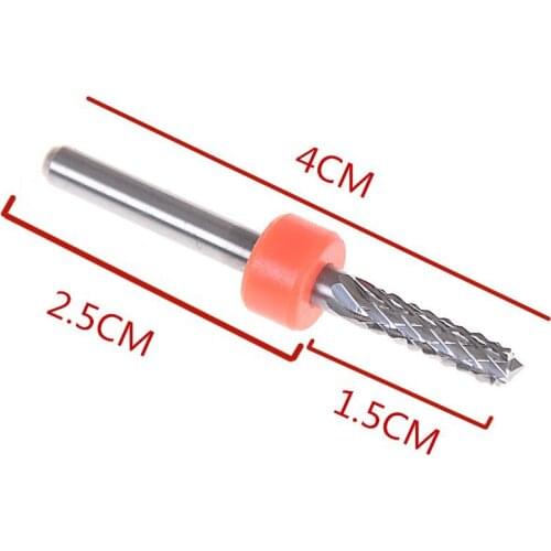 1PCS Carbide Tungsten Corn Cutter Cutting PCB Milling Bits End Mill CNC Router Bits For Engraving Machine 3.175mm