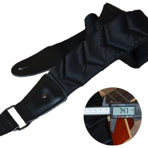 Guitar Strap for Bass & Electric Guitar with 3" Wide Thickening Pad and Adjustable Length from 48" to 58" Guitar Accessories