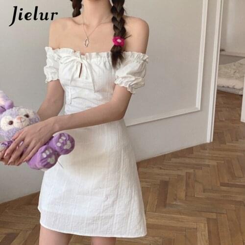 Jielur Solid Summer Dresses