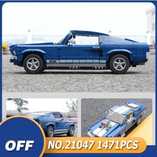 1472pcs RC Forded Mustanged Hoonicorn RTR V2 Model Building Block MOC-22970 Technic Racing Car Led Bricks Toys Kids Gifts