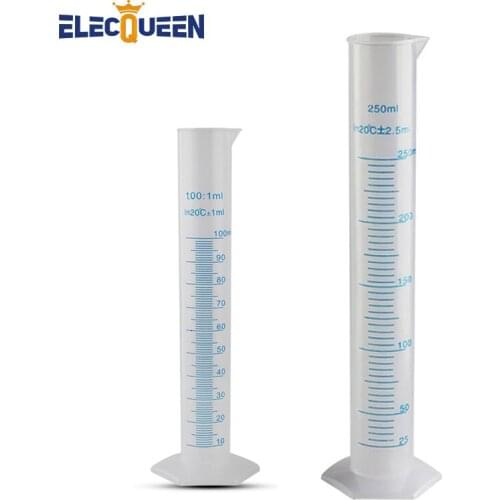 100ml /250ml Graduated Measuring Cylinder, Hard-plastic Measuring Cylinder Bottle Food Grade Homebrew Laboratory Test Use