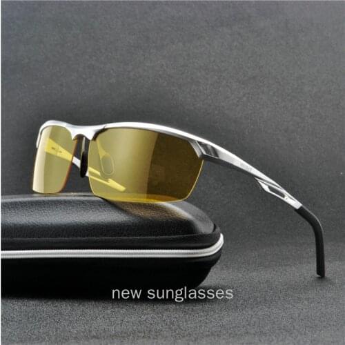 MINC/2020 New Aluminum-magnesium Alloy Mens Polarized Sunglasses Male Driving Night Vision Sun Glass Goggles Eyewear UV400 NX