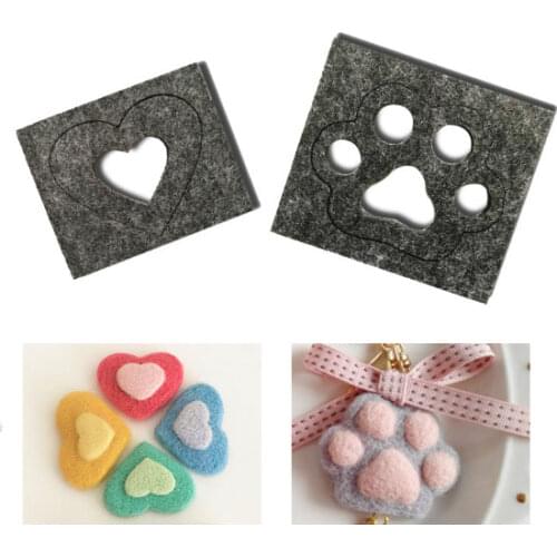 Wool for Felt DIY Package Handcrafted wool felt,needle felting mold Accessories Shiba Inu Set animals feutre tools eyes and pad