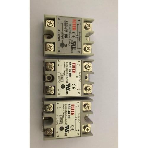 DC-DC Single Phase Solid State Relay DC DC SSR Module 10A 25A 40A DD Input Voltage 3-32V 12V DC TO 5-60V DC Output Load