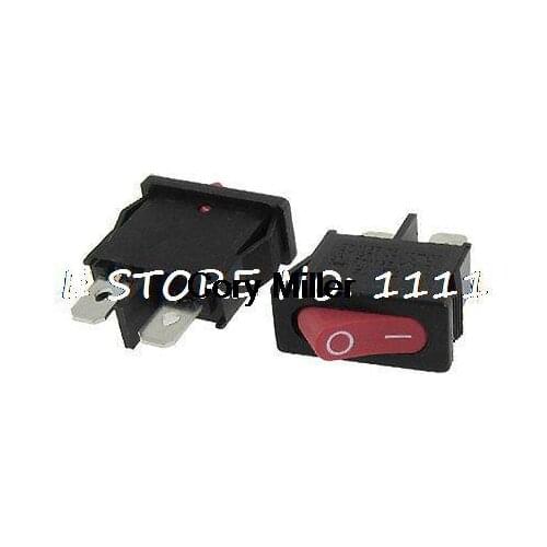 Single Pole Single Throw SPST ON/OFF 2 Position Boat Rocker Switch 2 Pin
