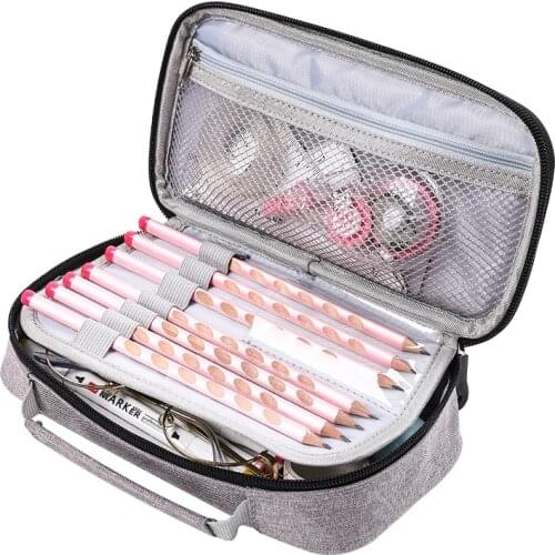 Pencil Case пенал Fold Canvas Stationery Storage Bag Organizer for Cosmetic Travel Student Childrens gifts Stationery School