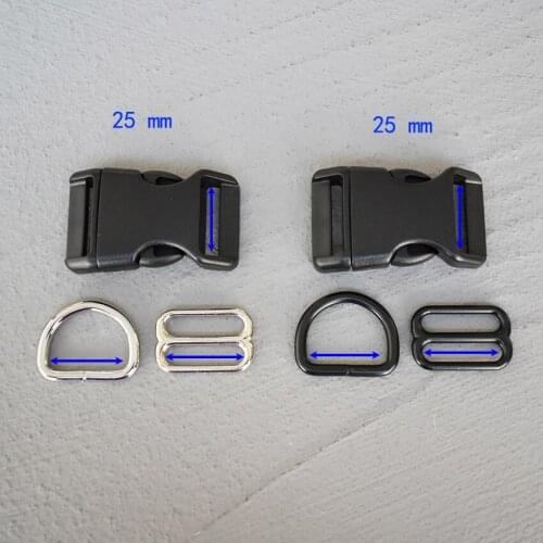 1 Set 25mm Backpack Plastic Buckle Quick Side Release Buckle for Bag Luggage Outdoor Backpack Strap Belt Webbing Lether Craft