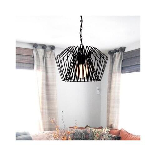 Nordic Black Color Wrought Iron Birdcage Pendant Light For Dining Room Bar Lamp hanging lamp
