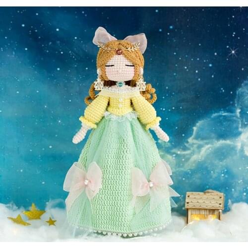 Libra Doll DIY Crochet Braided Doll Material Bag Crochet Braids DIY Package Knitting Kit for Beginners