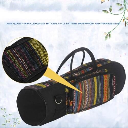 Portable National Style Trumpet Bag Carrying Case Lightweight Portable Waterproof Oxford Handle Pouch Music Elements
