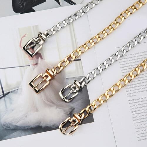 Metal Chain Women Belt Gold Silver Waist Chain Dress Jeans Cool Girls Lady Waistband Accessories Body Chain Fashion