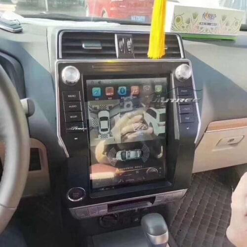 Android Tesla style Stereo Radio For Toyota LAND CRUISER Prado 2018 Car multimedia Player Audio GPS Navigation Head Unit DVD