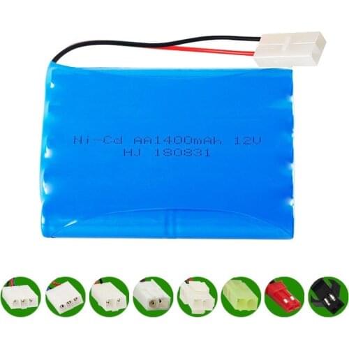 12v 1400mah NICD Battery Ni-CD Battery AA 12v battery pack for RC toy Car Boat GUN TANK Trucks Trains RC toy model Battery